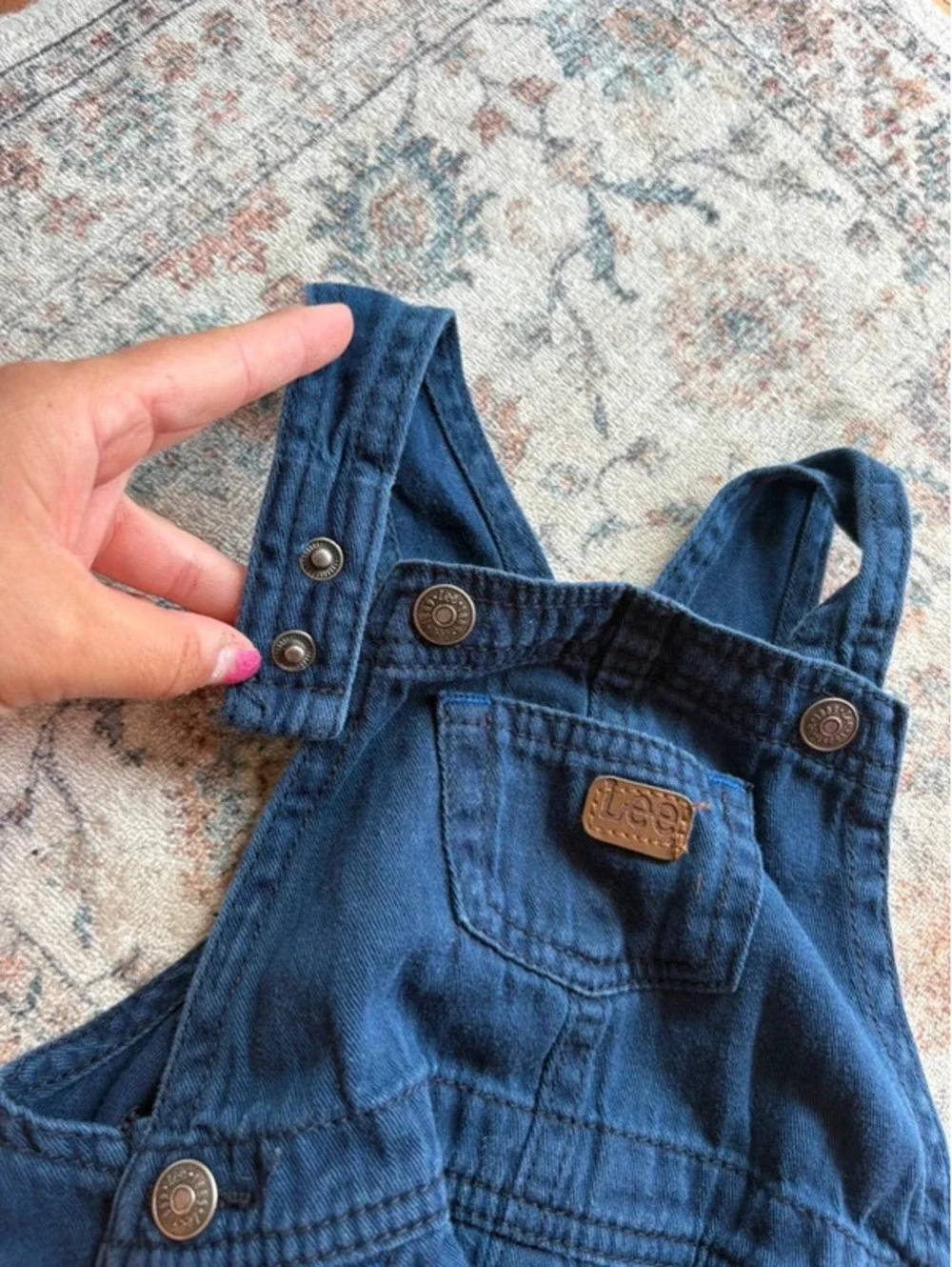 18M Boys Navy Blue Lee Shorts Overall